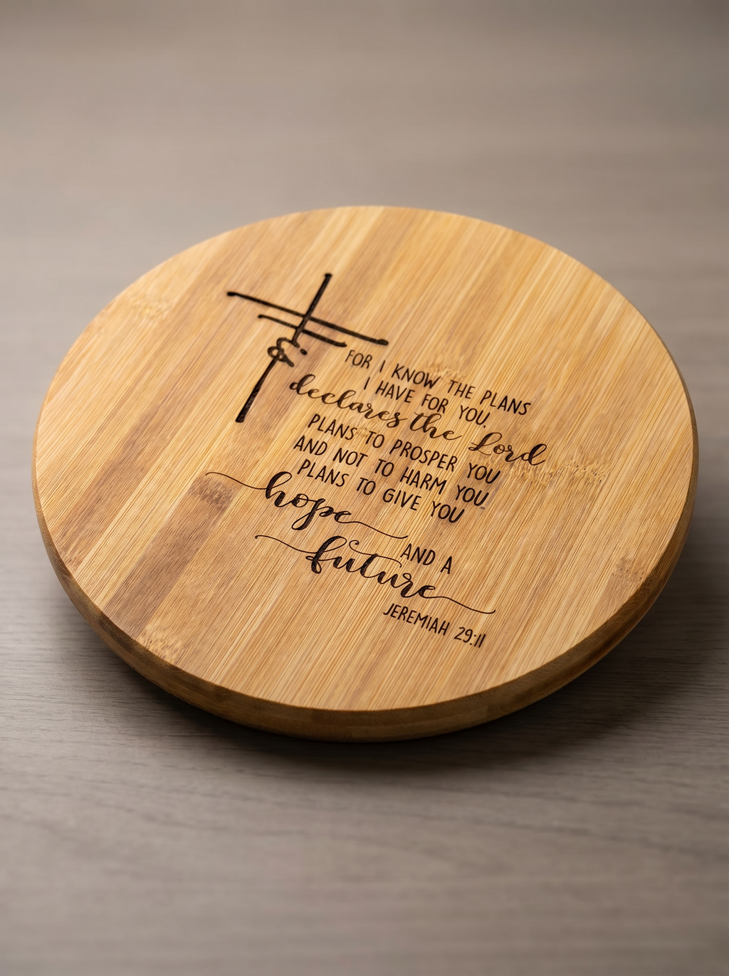 Bible Verse Lazy Susan — Christian Kitchen Decor