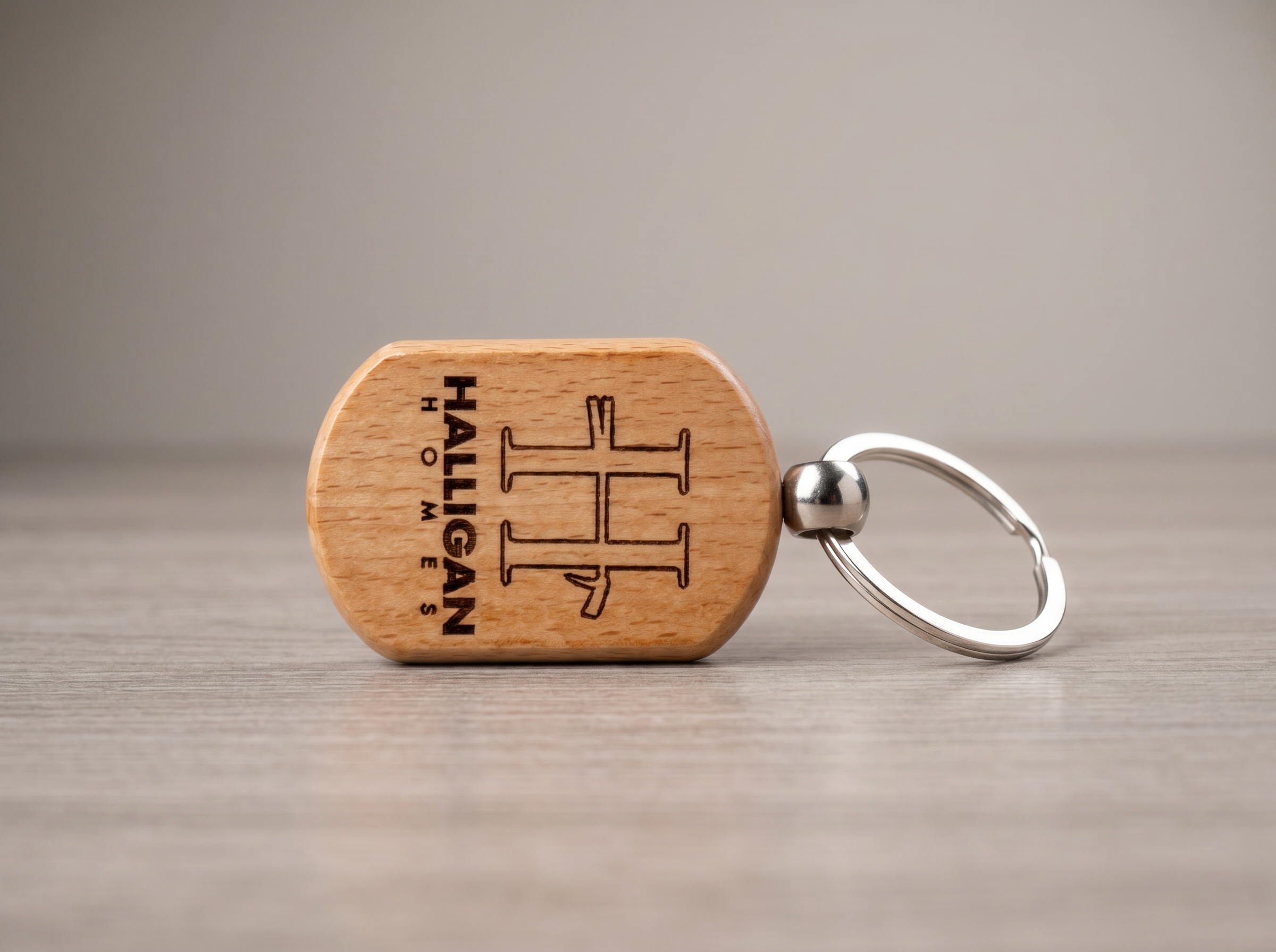 Custom Logo Engraved Keychain