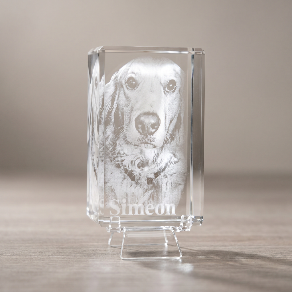 Crystal Photo Block — Pet Memorial Gift