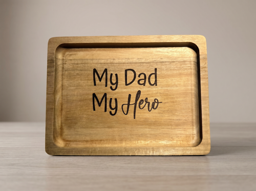Custom Engraved Wooden Valet Tray