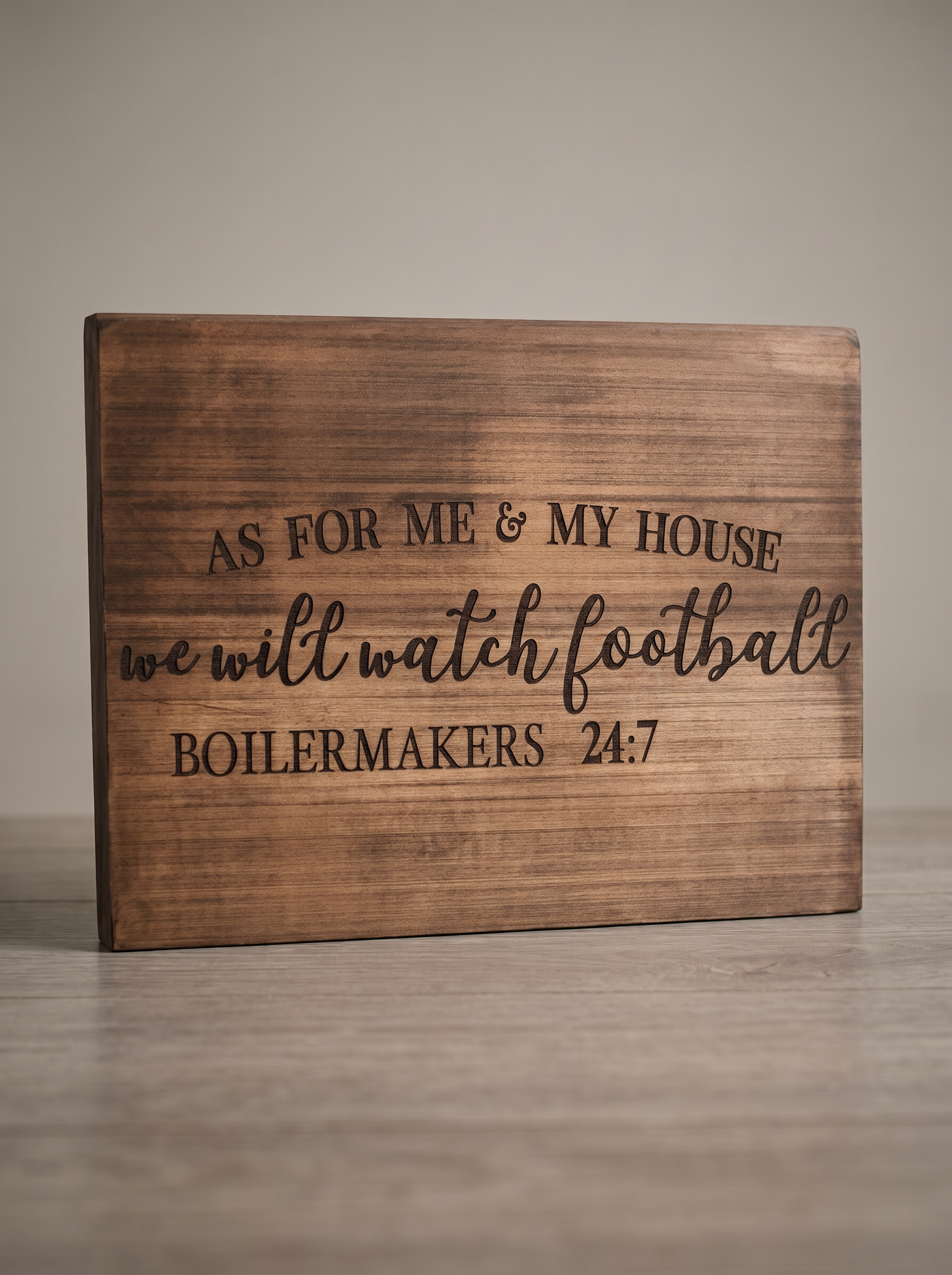 Purdue Boilermakers Wood Sign