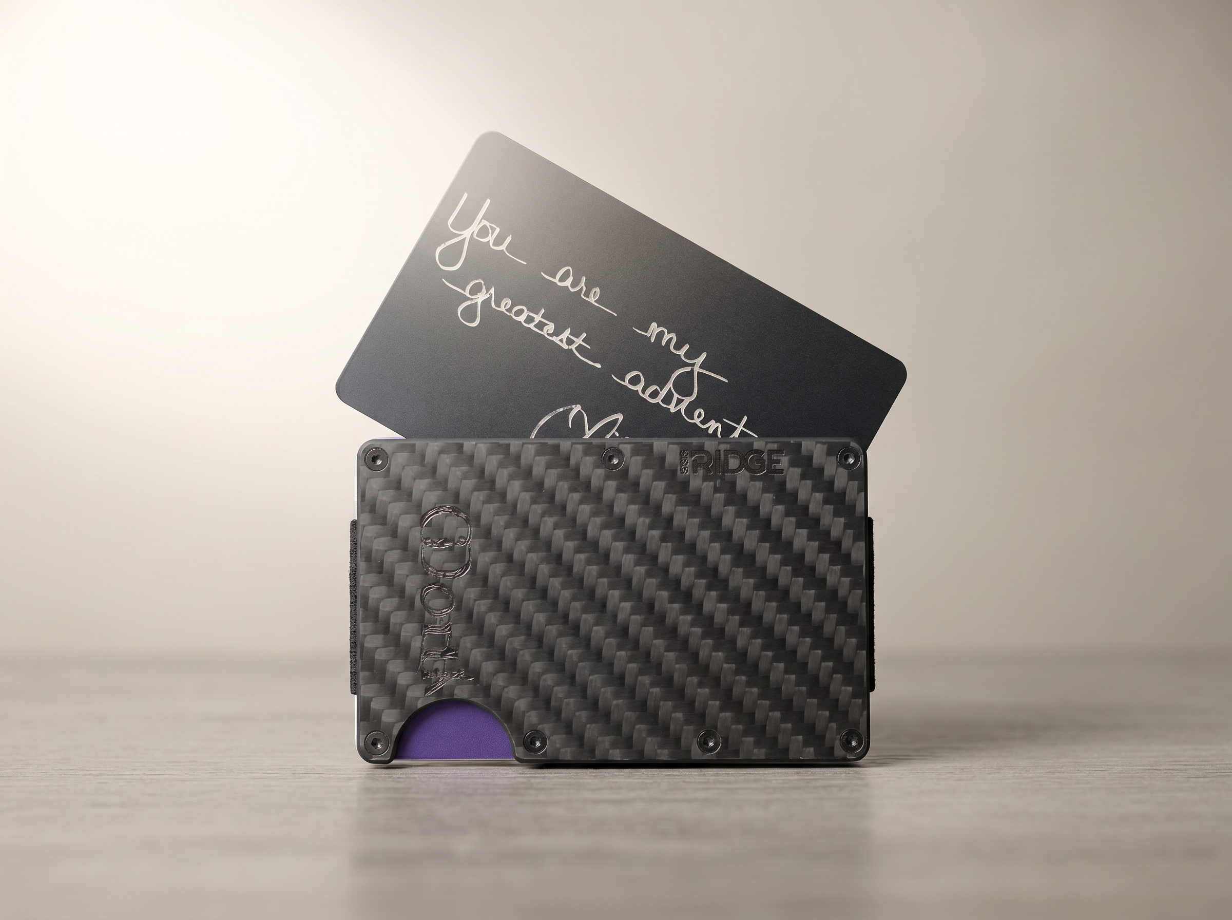 Engraved Encouragement Wallet Card