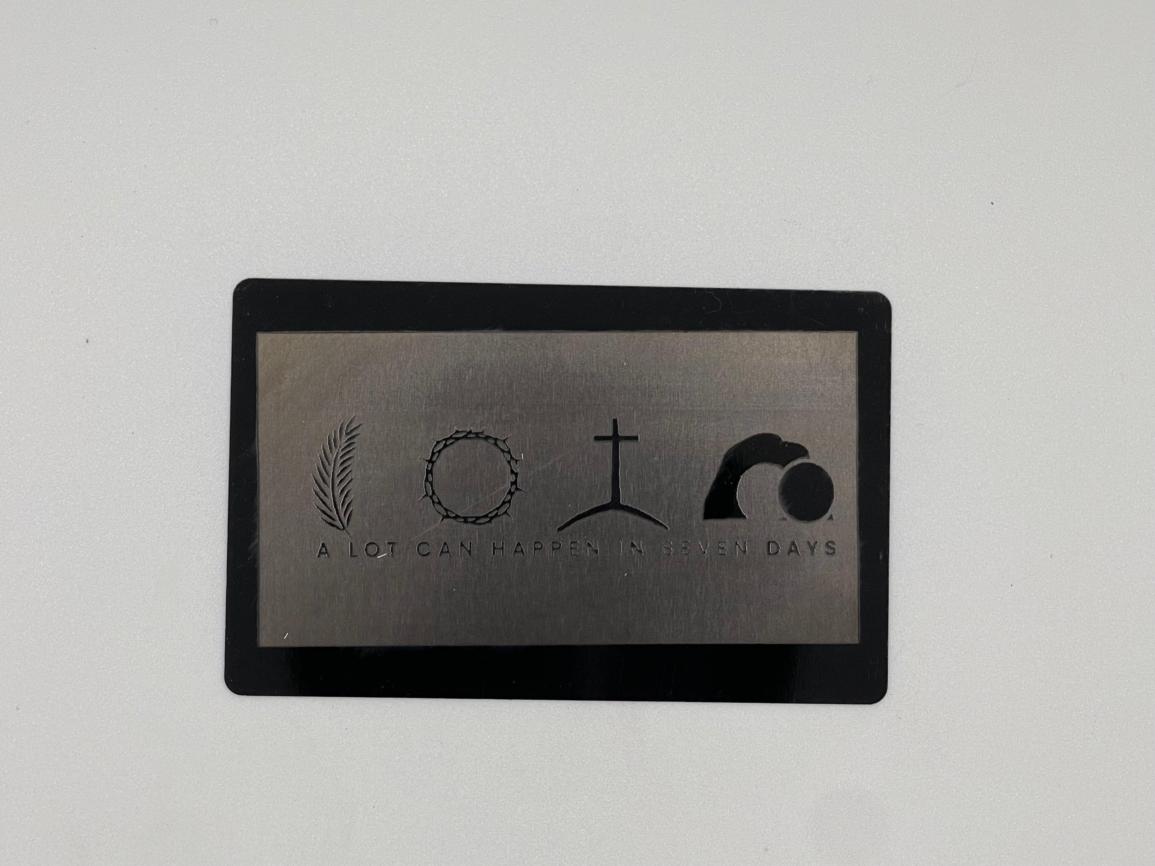 Engraved Encouragement Wallet Card