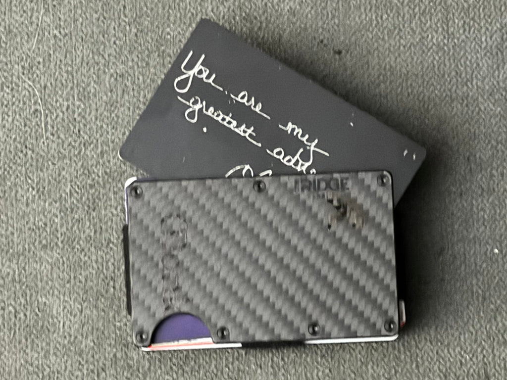 Engraved Encouragement Wallet Card