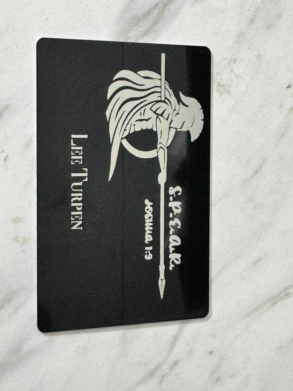 Engraved Encouragement Wallet Card