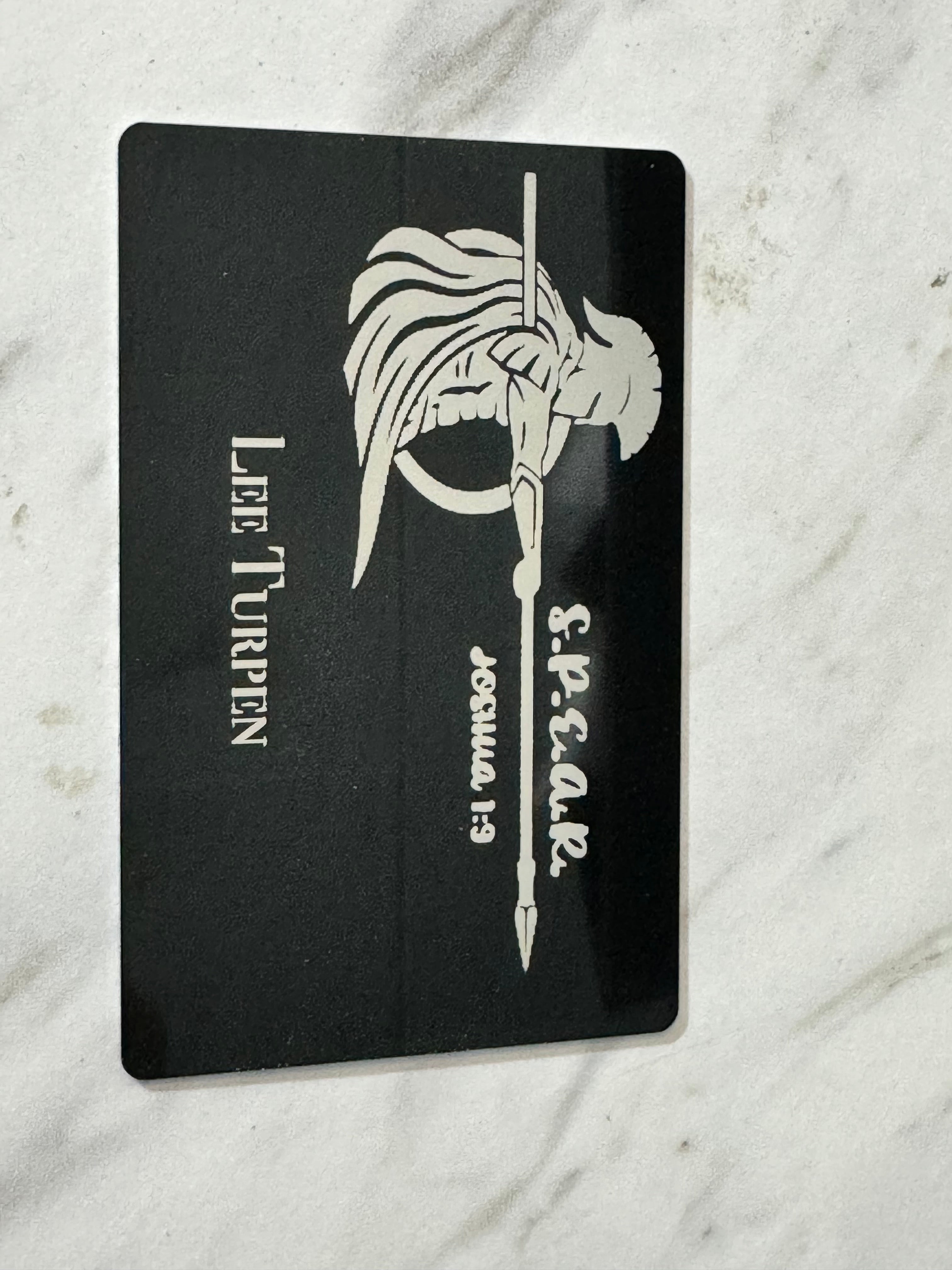 Engraved Encouragement Wallet Card