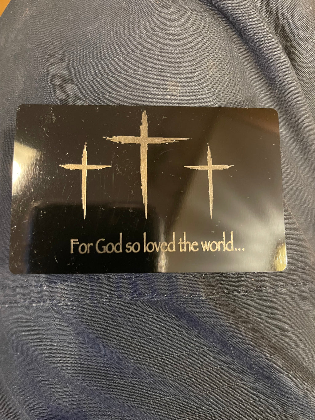 Engraved Encouragement Wallet Card
