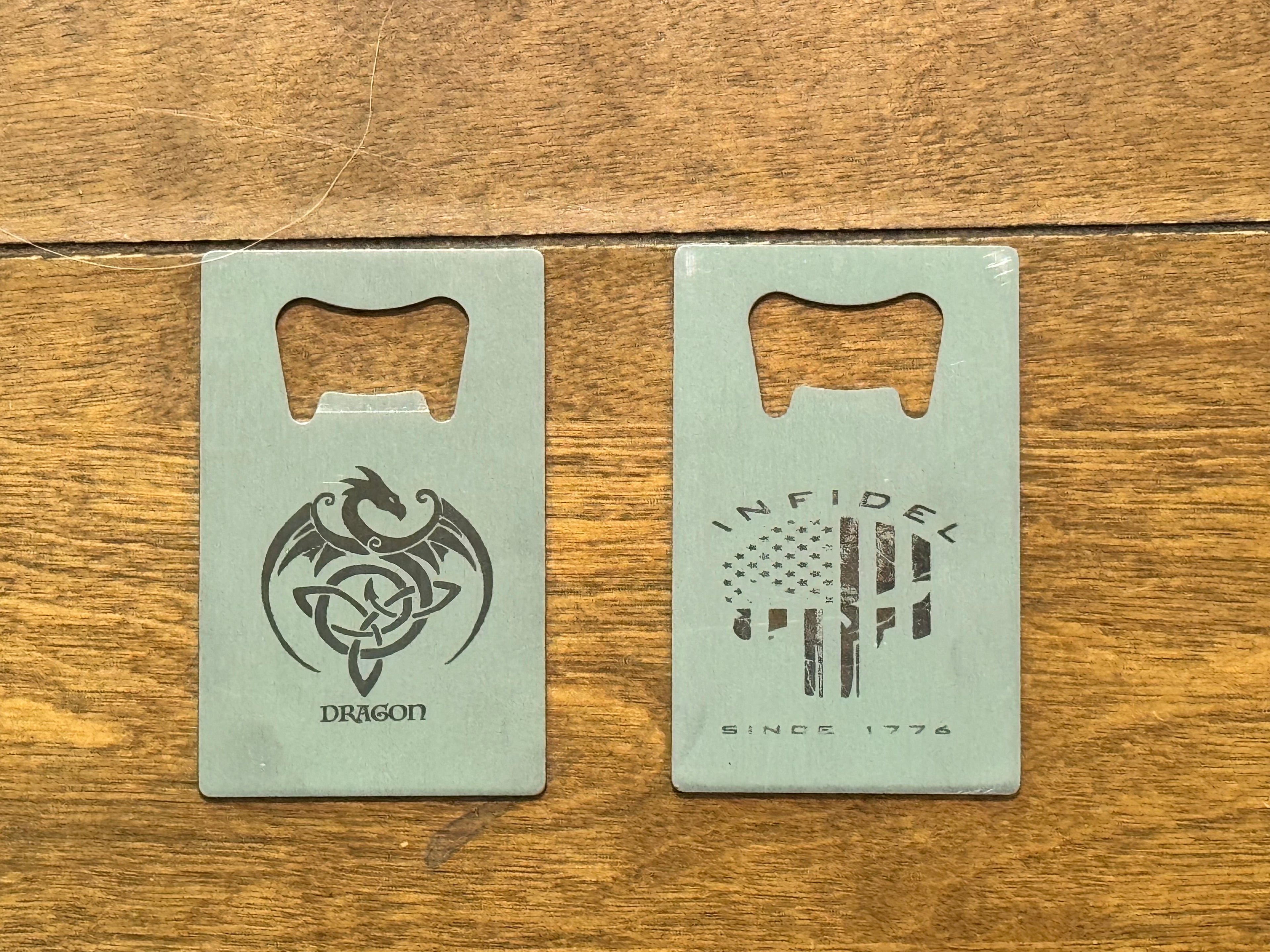 Engraved Wallet Bottle Opener
