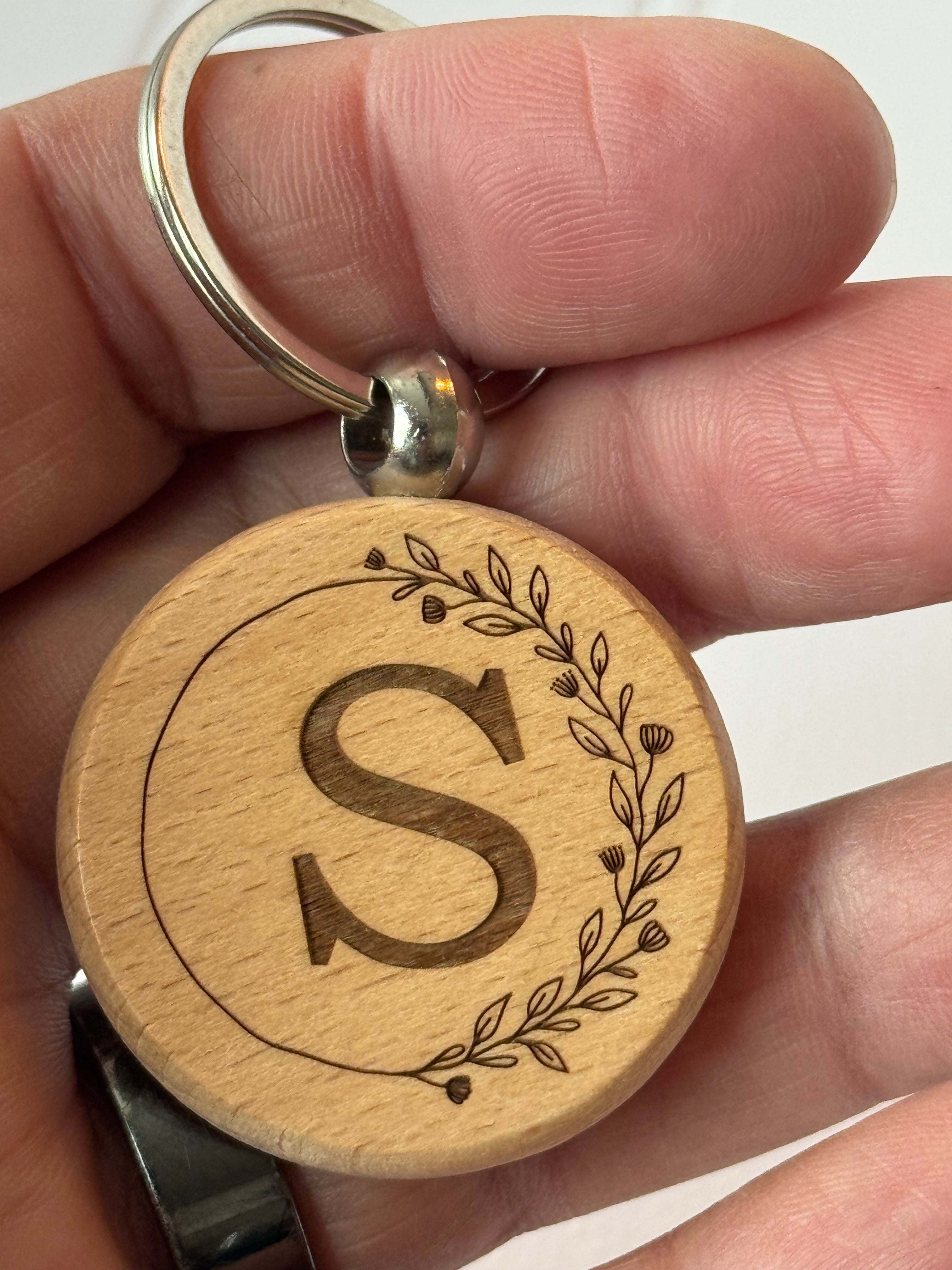 Scripture Bamboo Keychain — Christian Faith Gift