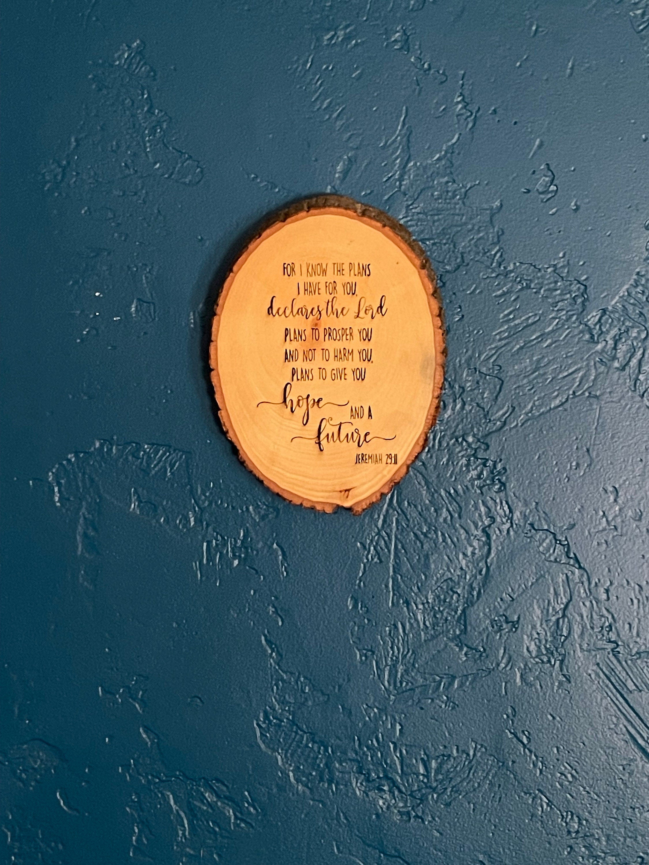 Jeremiah 29:11 Engraved Wood Plaque