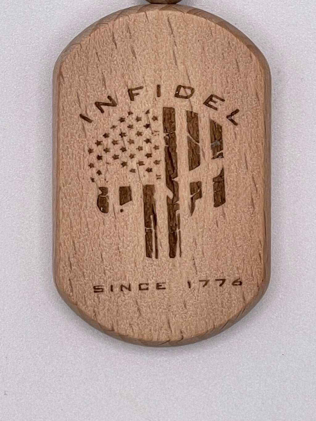 Custom Laser Engraved Keychain: Company Logo, Military Gift