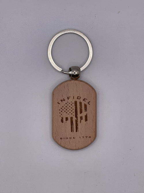 Custom Laser Engraved Keychain: Company Logo, Military Gift