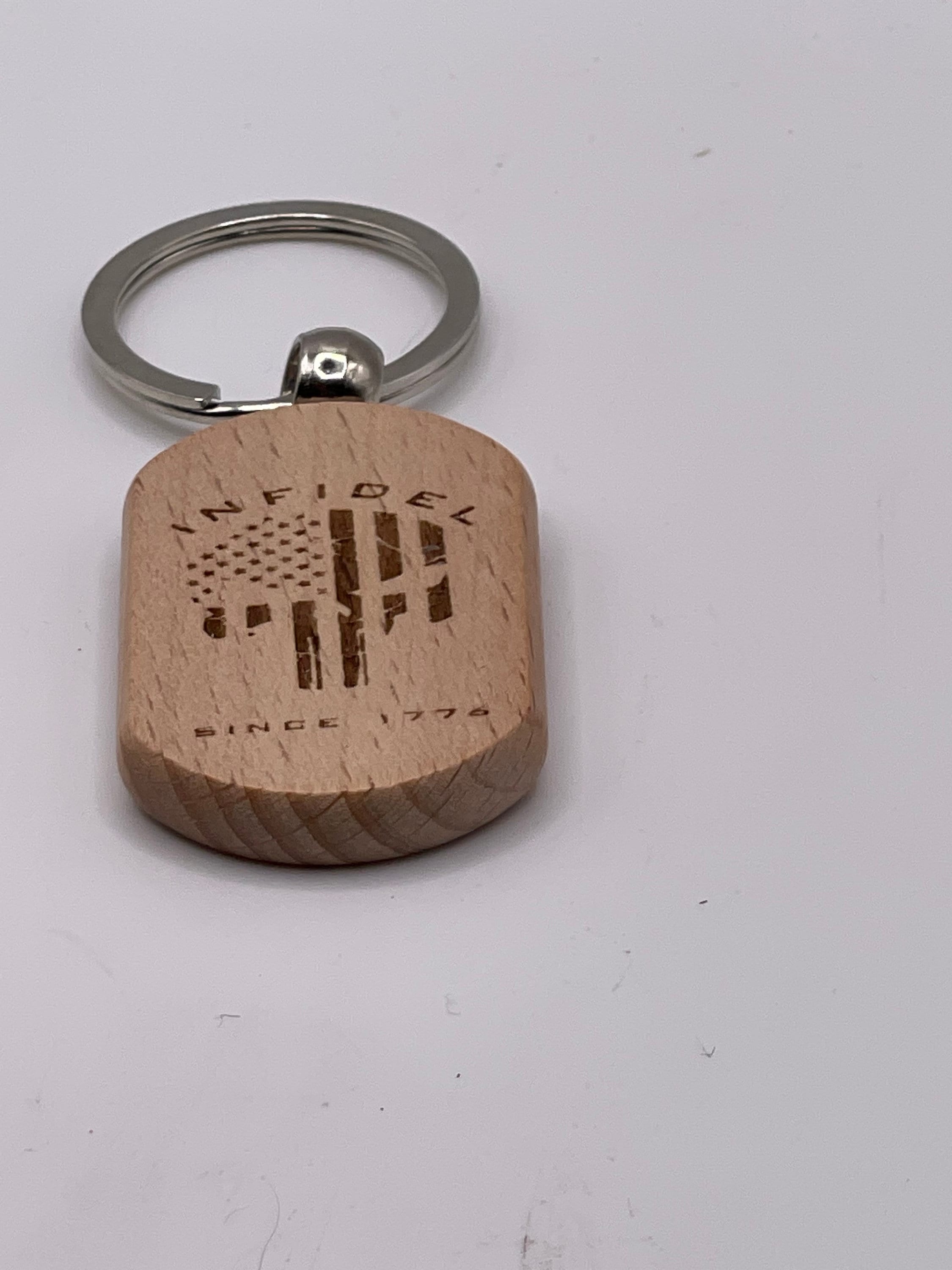 Custom Laser Engraved Keychain: Company Logo, Military Gift