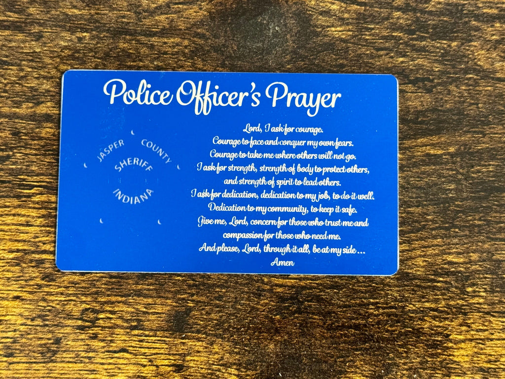 Miranda Warning Engraved Metal Card