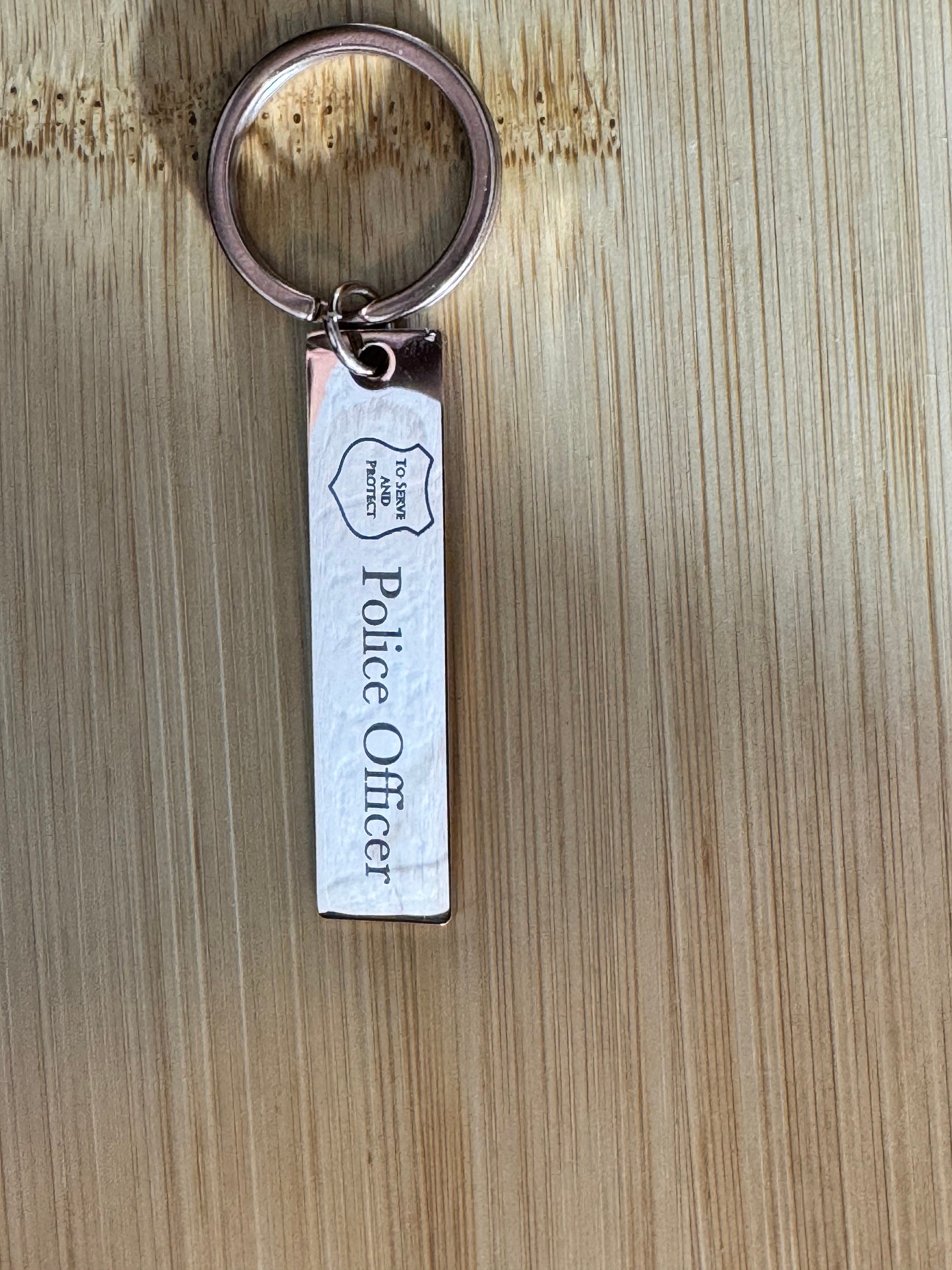 Public Safety Prayer Keychain — Custom Tag