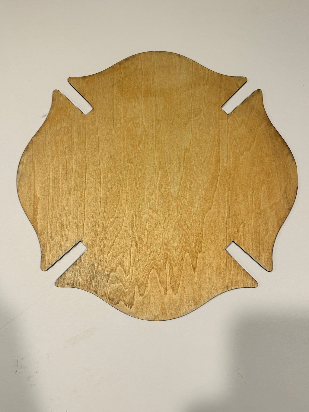 Fireman's Prayer Plaque — Engraved Maltese Cross