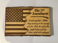 2nd Amendment Wood Sign — Patriotic Flag Decor