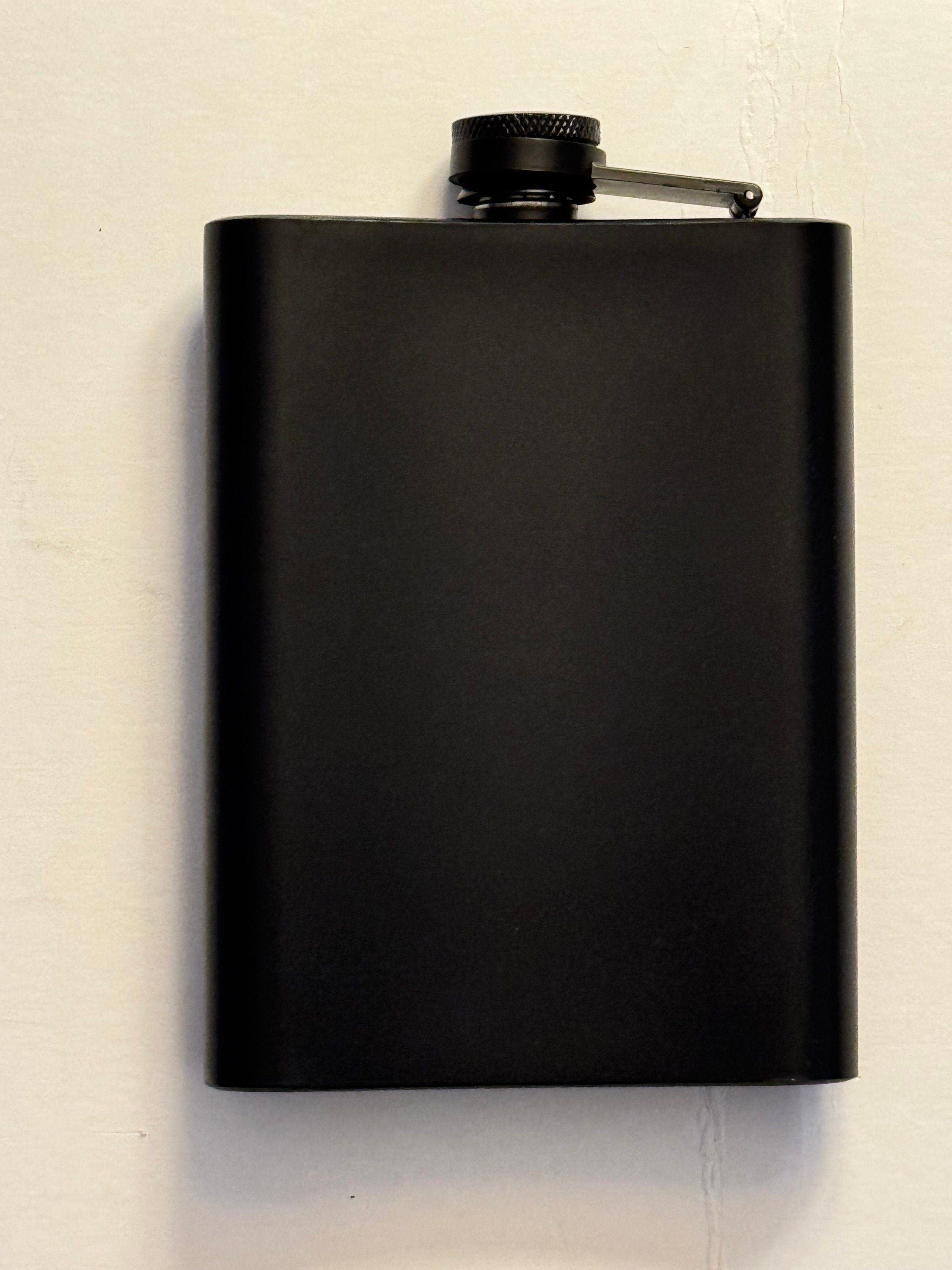 Military Flask — Engraved Warrior Skull