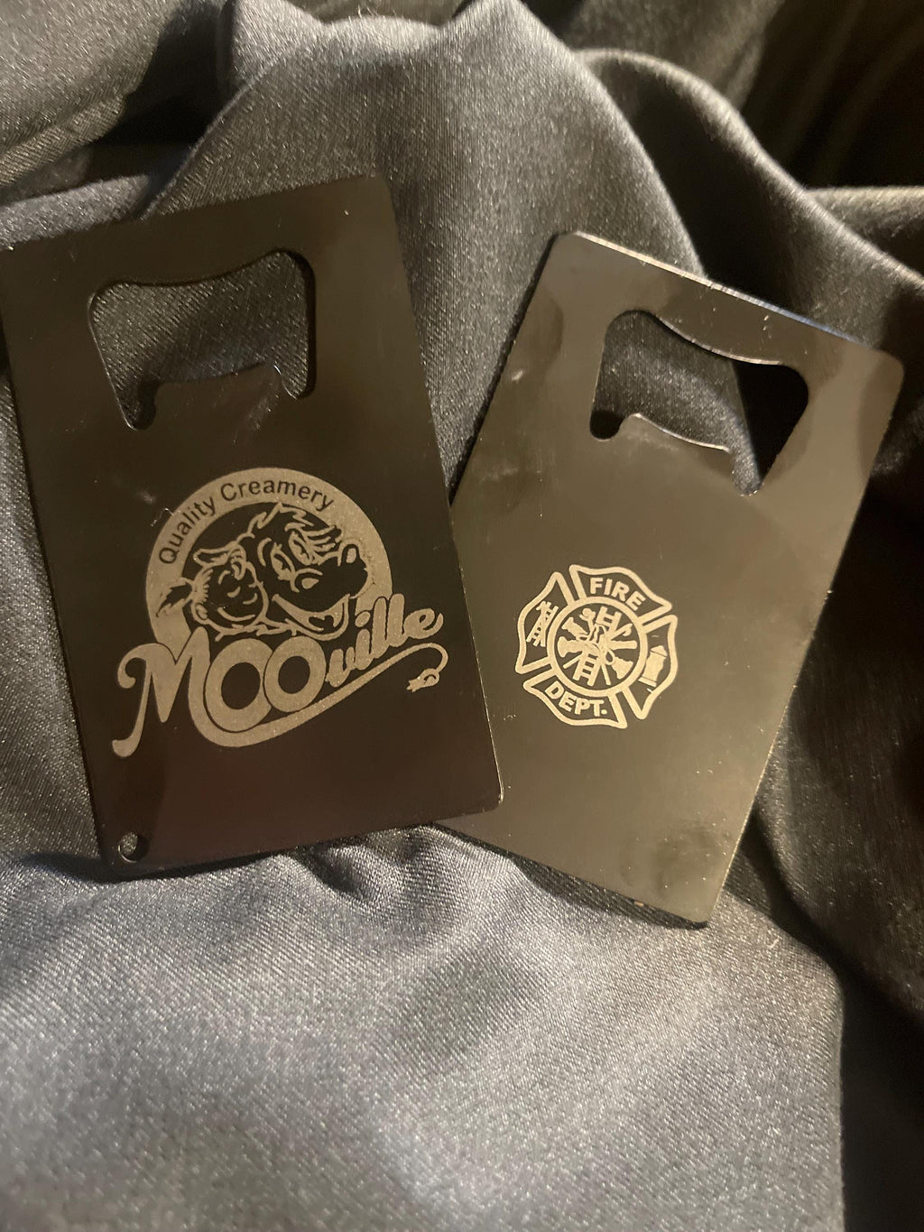 Personalized Bottle Opener: Credit Card Size, Engraved Metal Gift