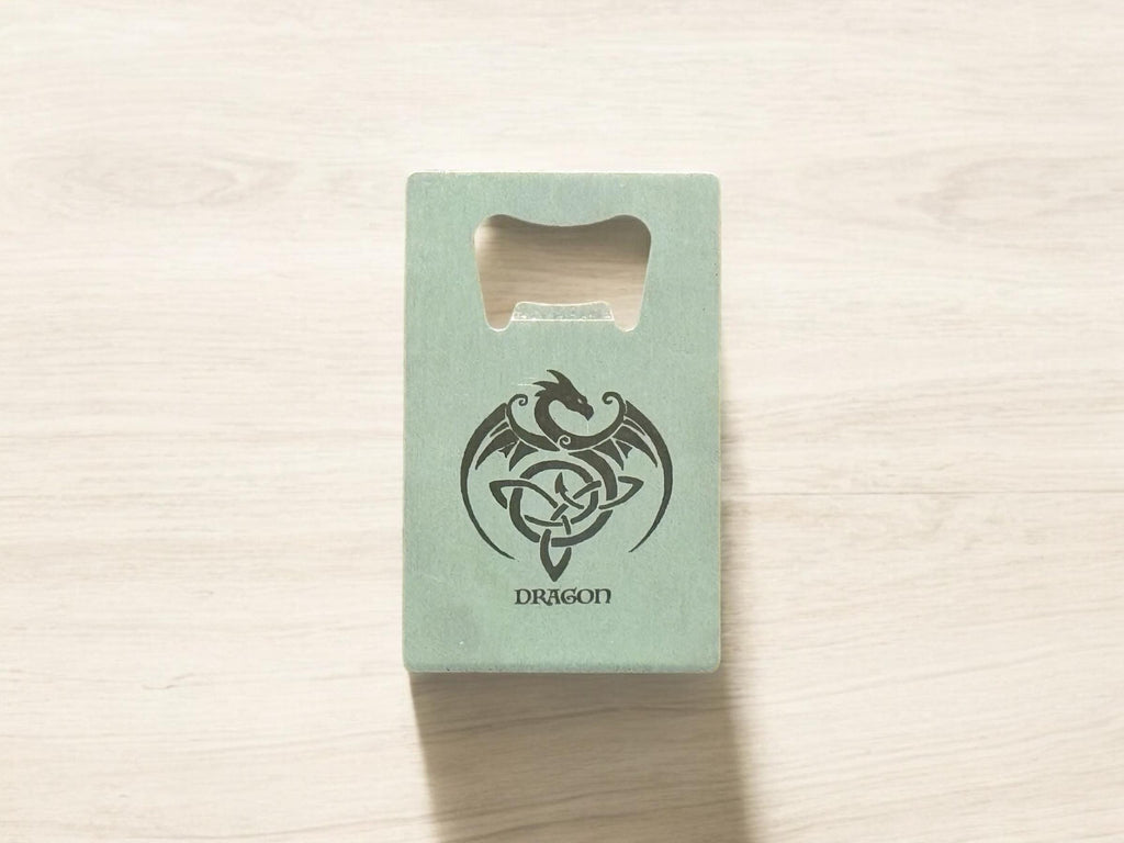 Personalized Bottle Opener: Credit Card Size, Engraved Metal Gift