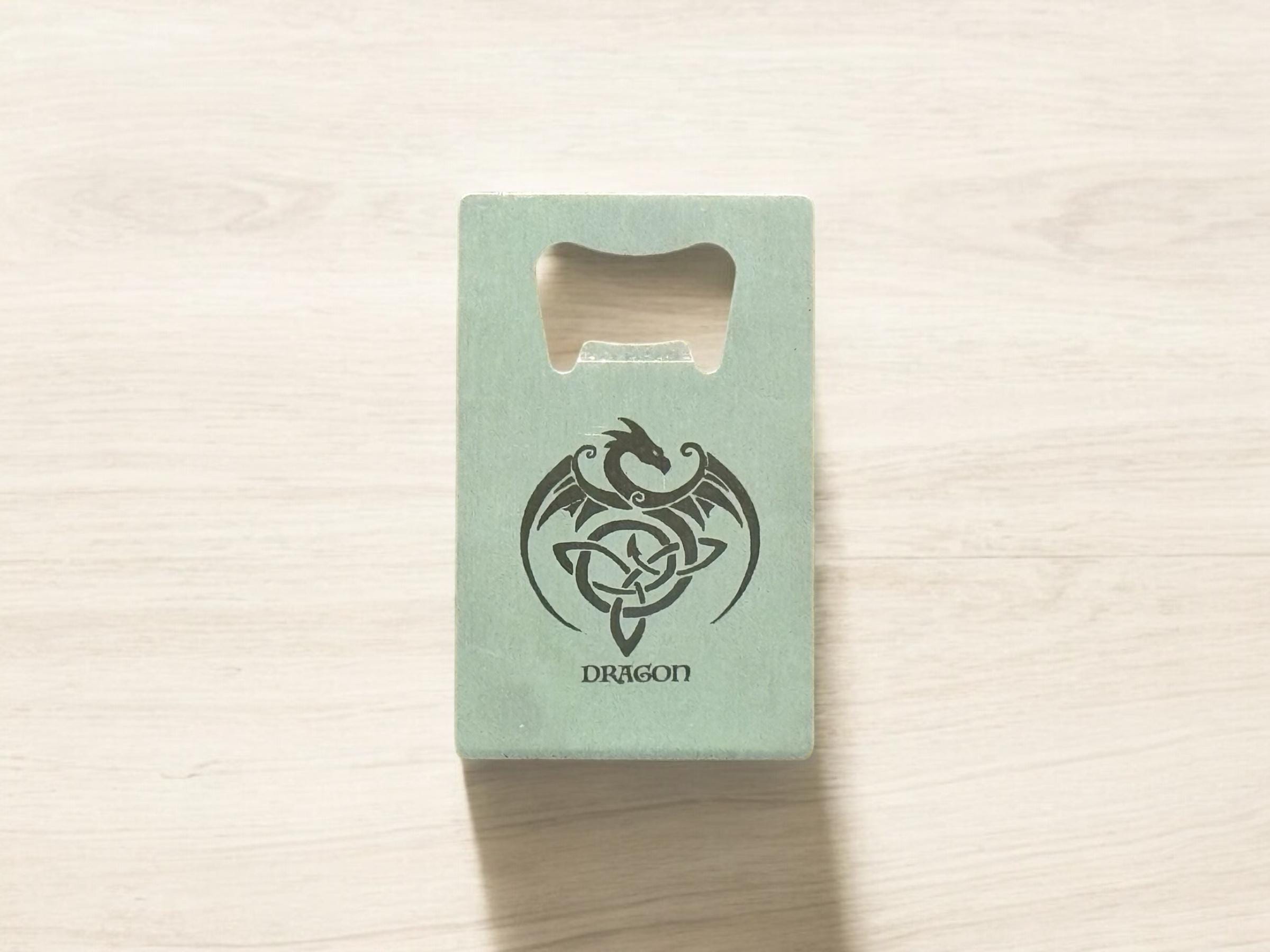 Personalized Bottle Opener: Credit Card Size, Engraved Metal Gift