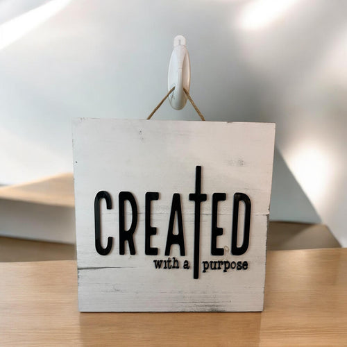 Christian Faith Wall Art — Rustic Acrylic Sign