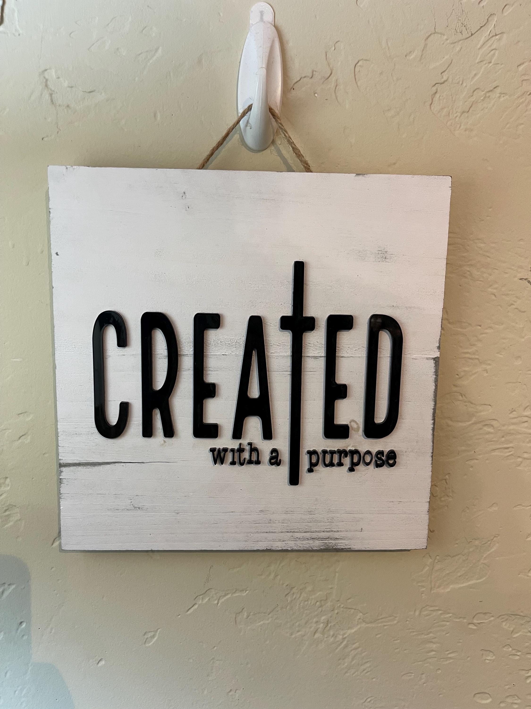 Christian Faith Wall Art — Rustic Acrylic Sign