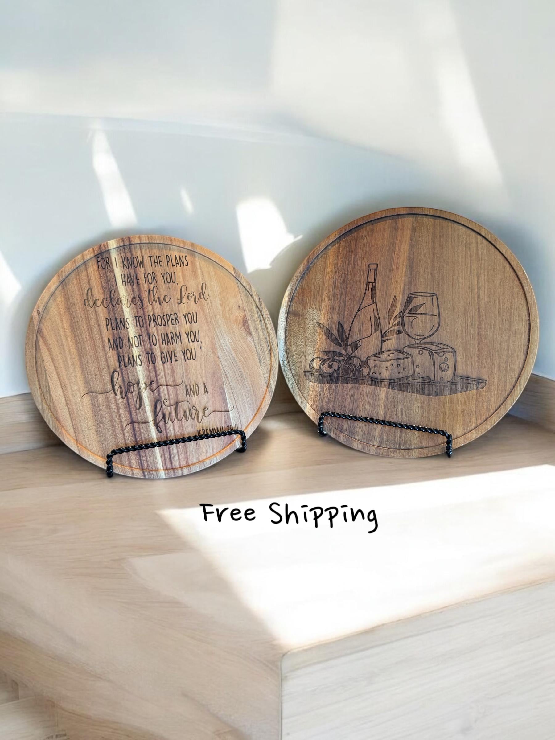 Wine Lover Lazy Susan — Couple's Wedding Keepsake