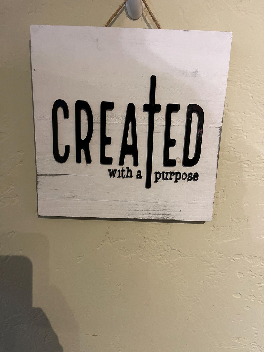 Christian Faith Wall Art — Rustic Acrylic Sign