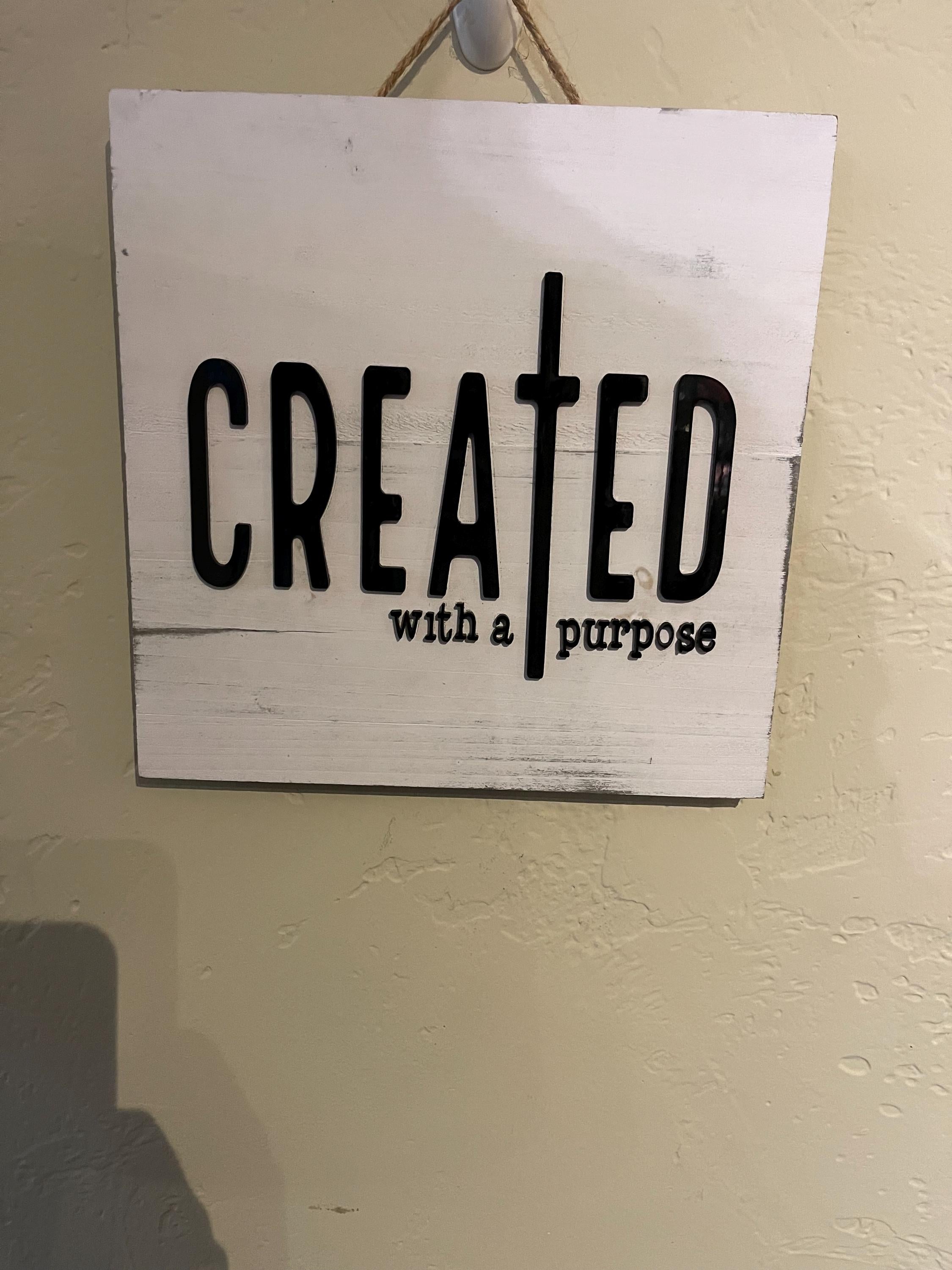 Christian Faith Wall Art — Rustic Acrylic Sign