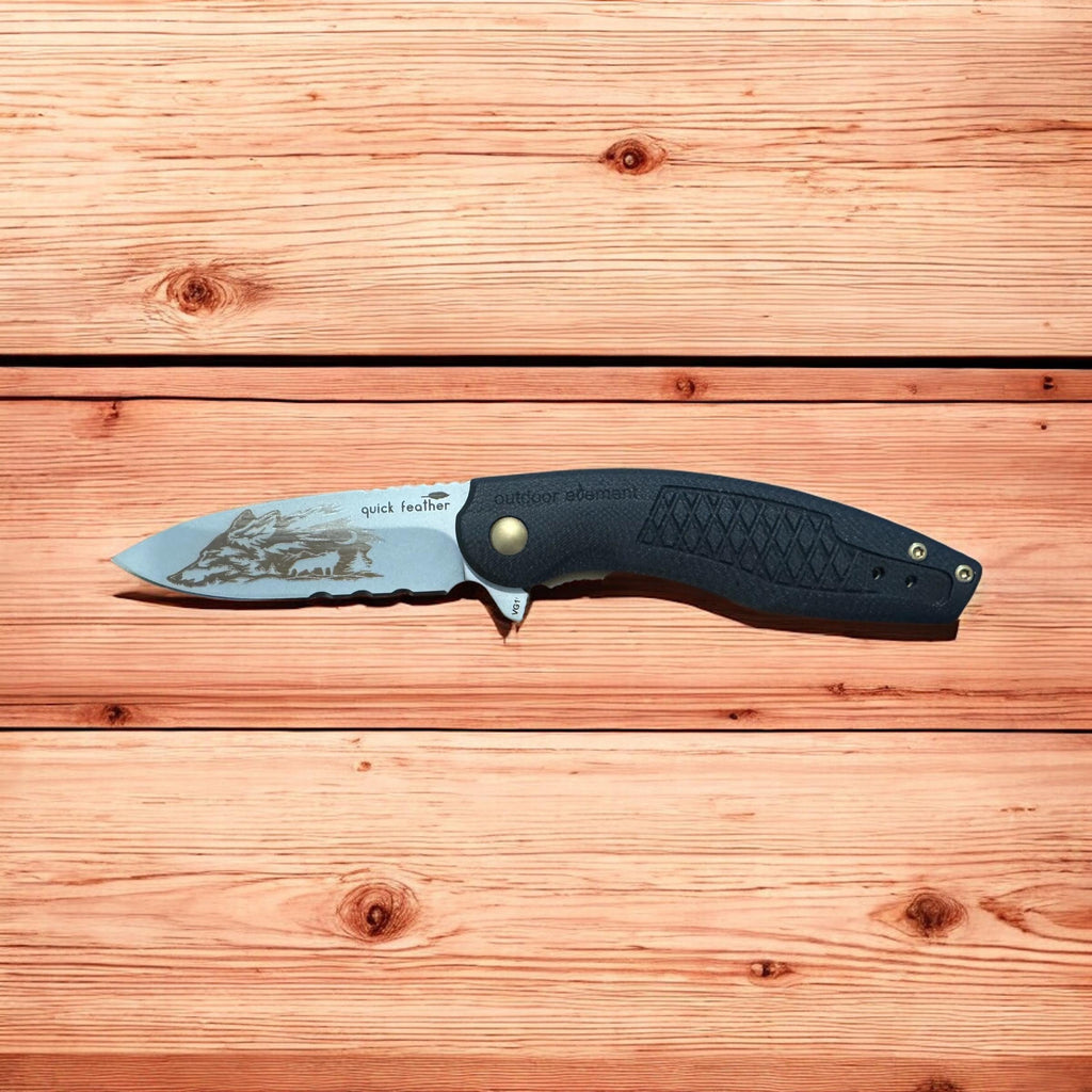 Tactical Hunting Knife — Custom Engraved