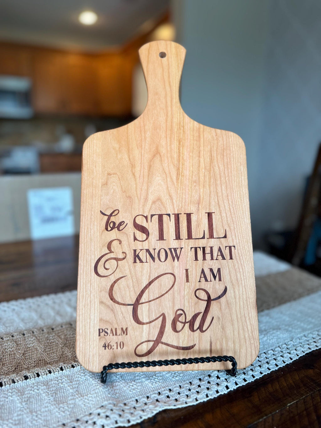 Christian Cutting Board — Bible Verse Maple