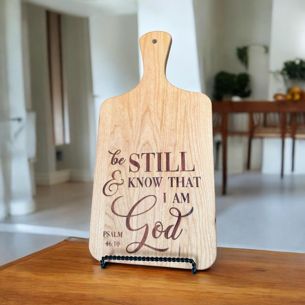 Christian Cutting Board — Bible Verse Maple