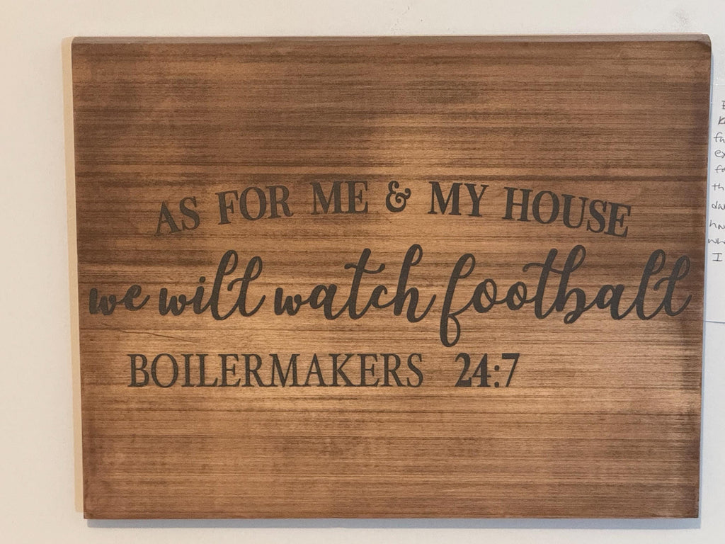 Purdue Boilermakers Wood Sign