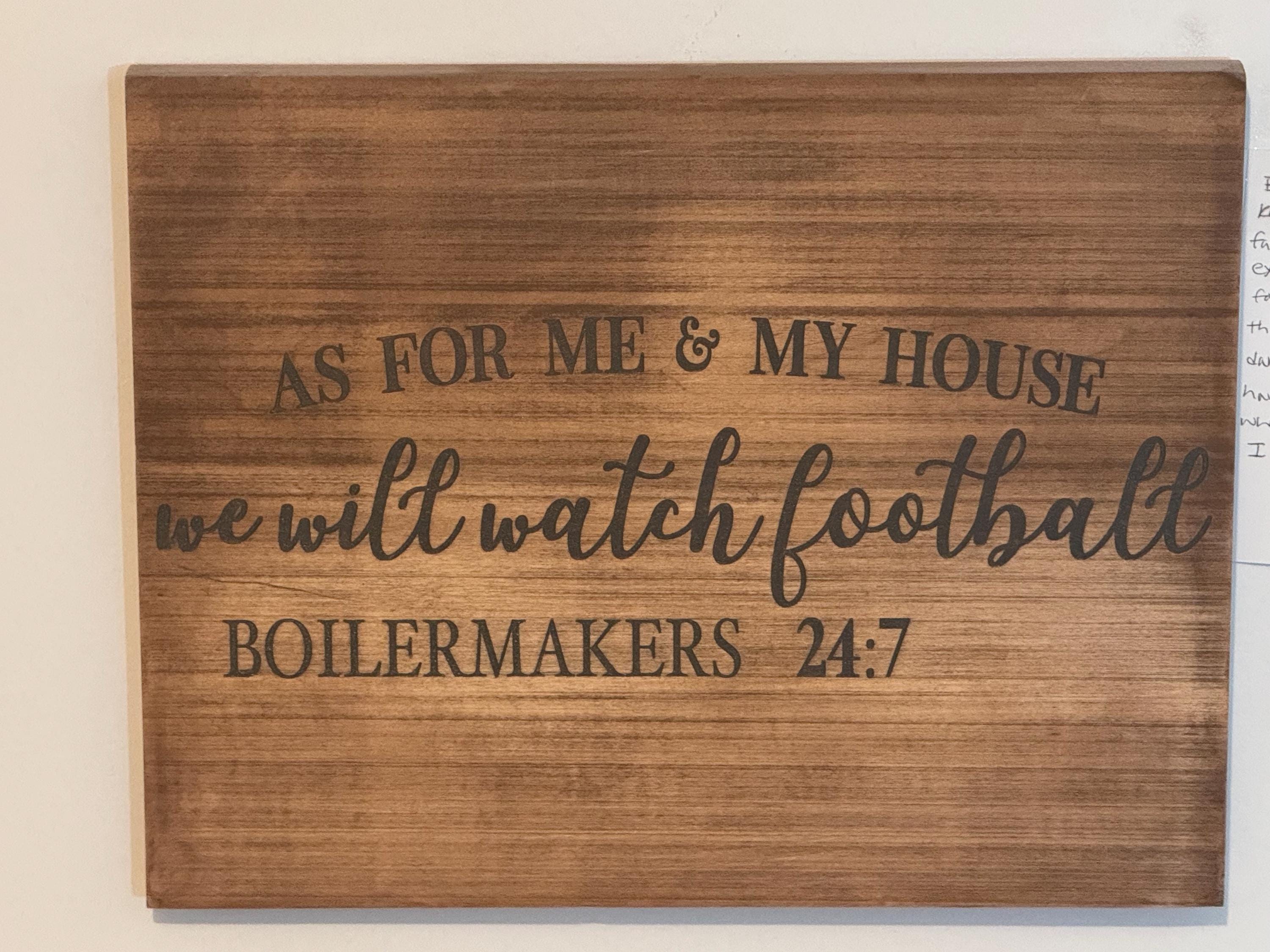 Purdue Boilermakers Wood Sign