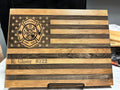 Firefighter Flag Plaque — First Responder Gift