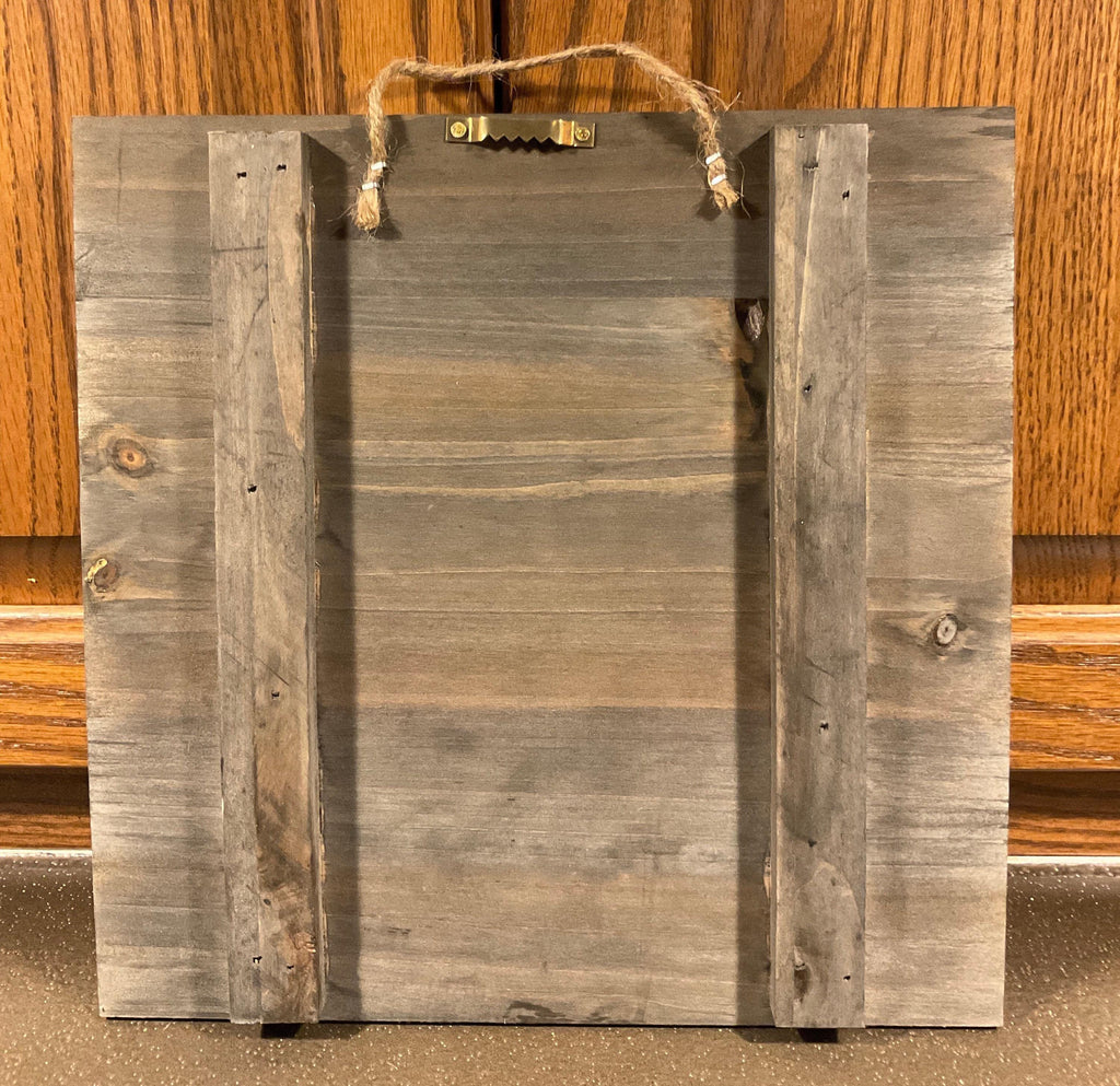 Christian Wall Art — Rustic Inspirational Sign