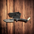 Engraved Hunting Knife with Emergency Whistle