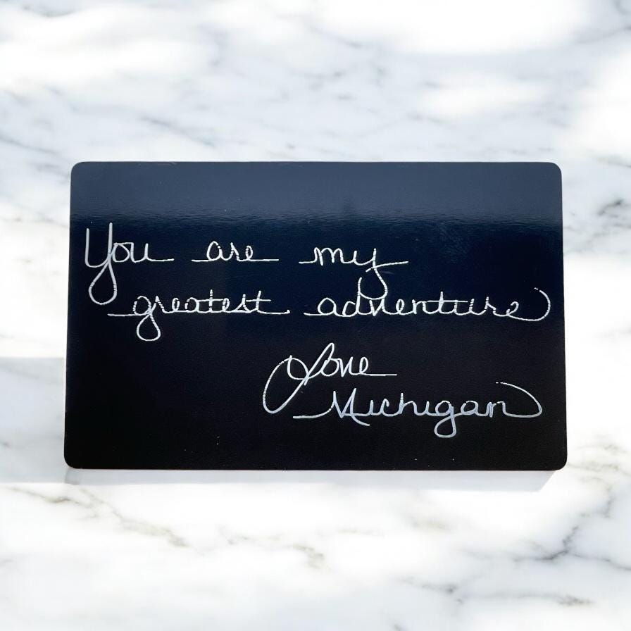 Handwriting Memorial Keepsake Stone