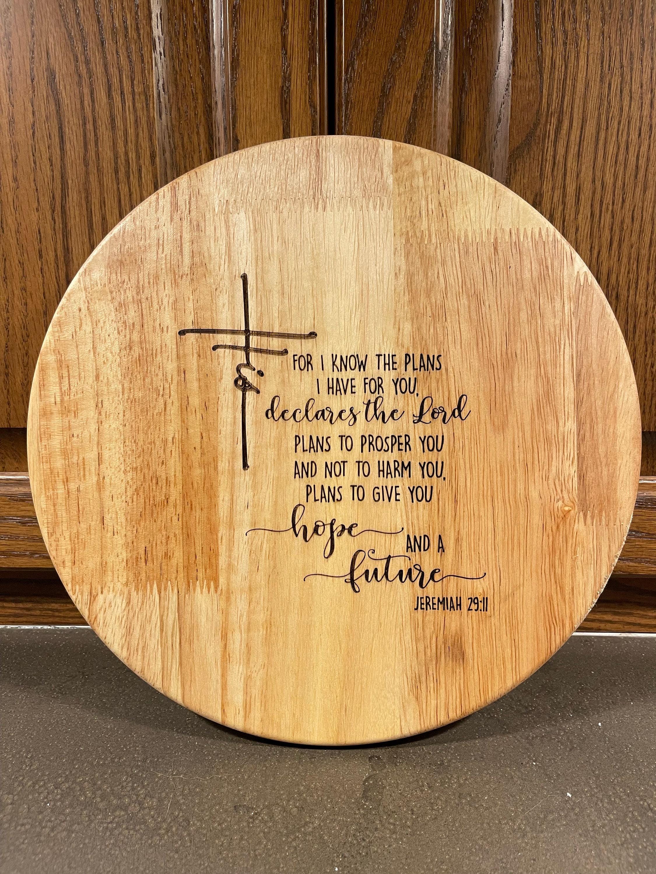 Bible Verse Lazy Susan — Christian Kitchen Decor
