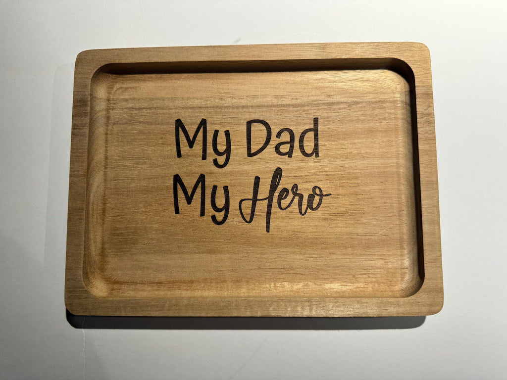Custom Engraved Wooden Valet Tray