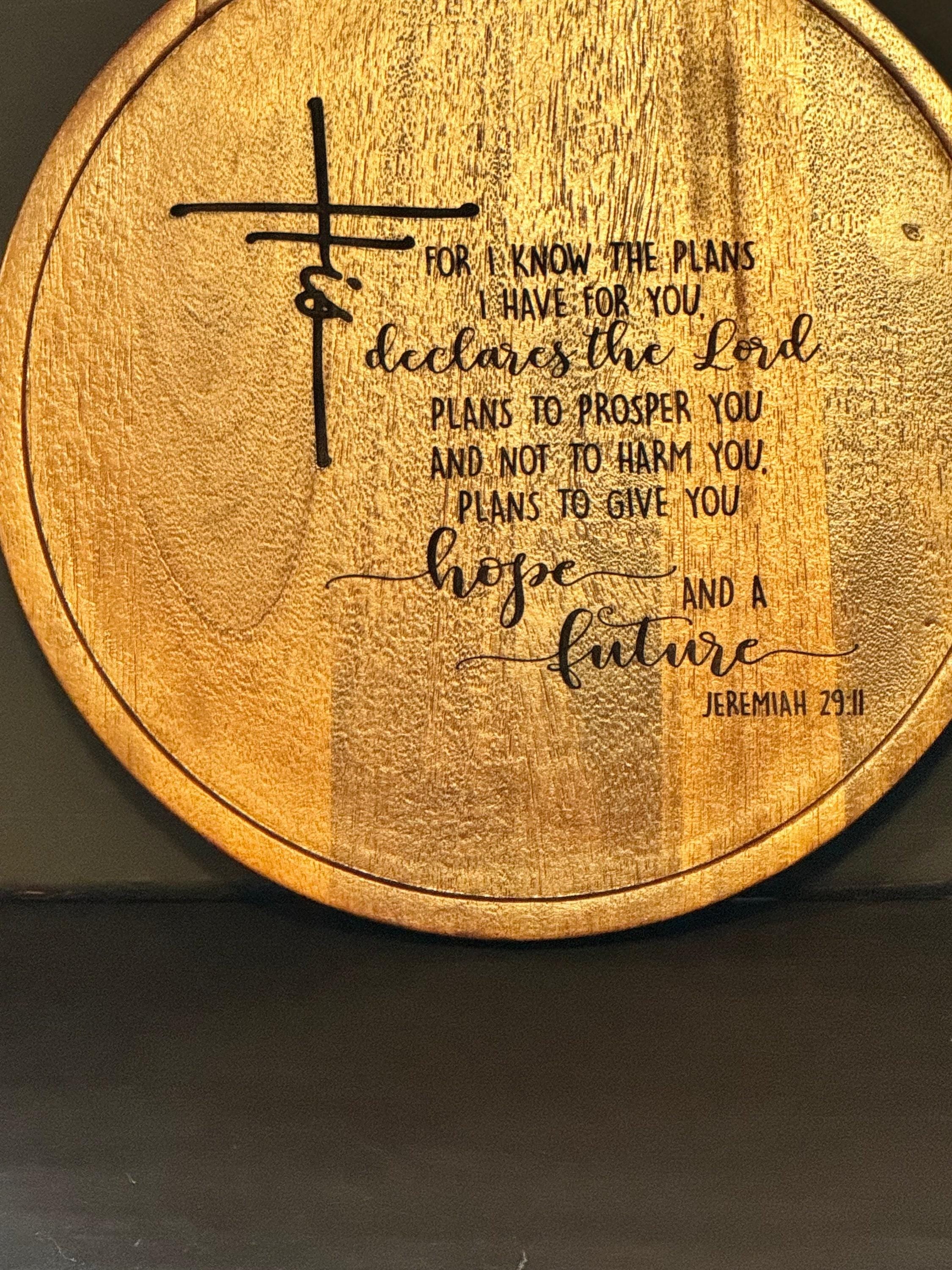 Bible Verse Lazy Susan — Christian Kitchen Decor