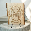Iron Sharpens Iron Wood Sign
