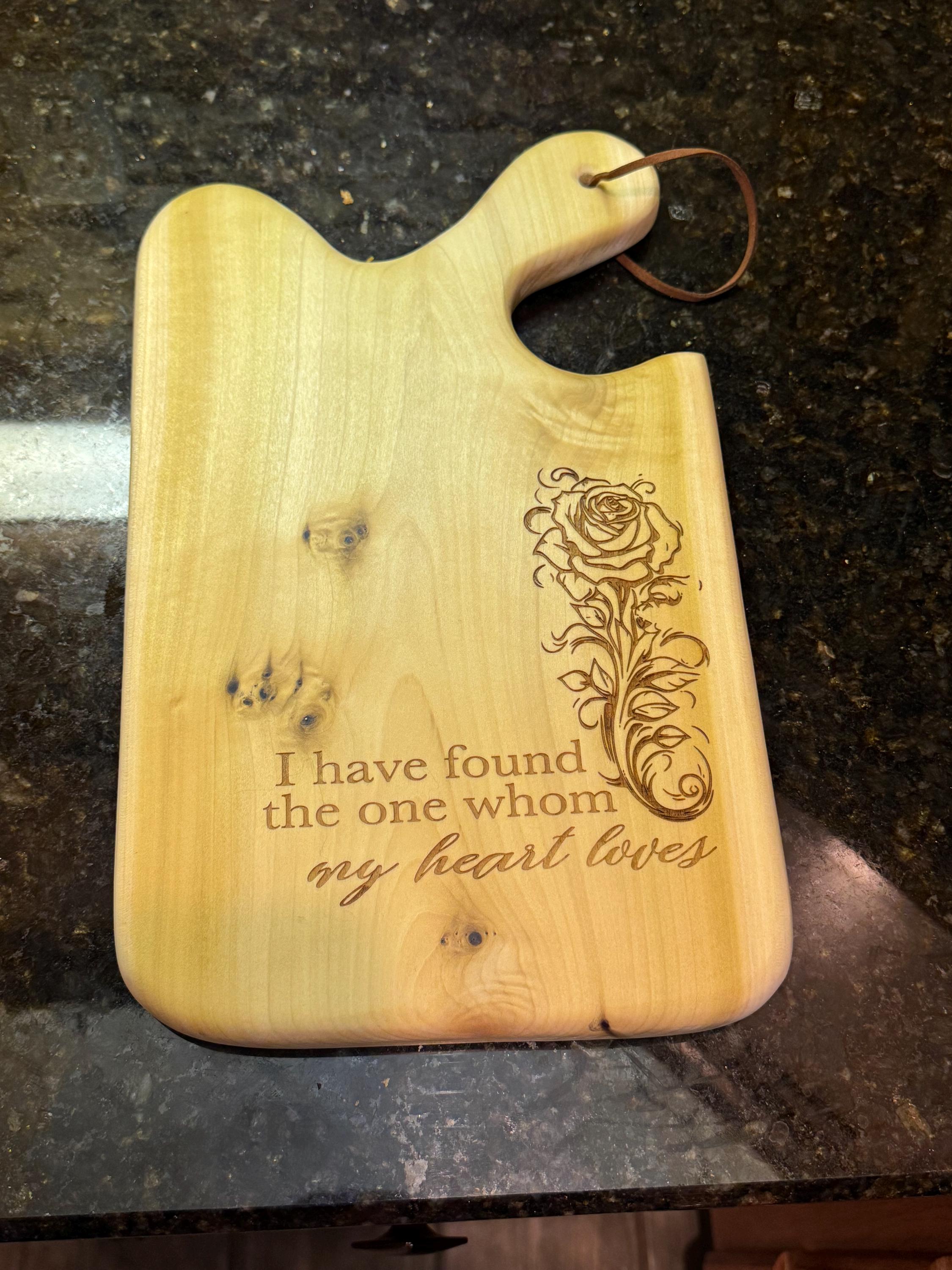 Personalized Anniversary Cutting Board