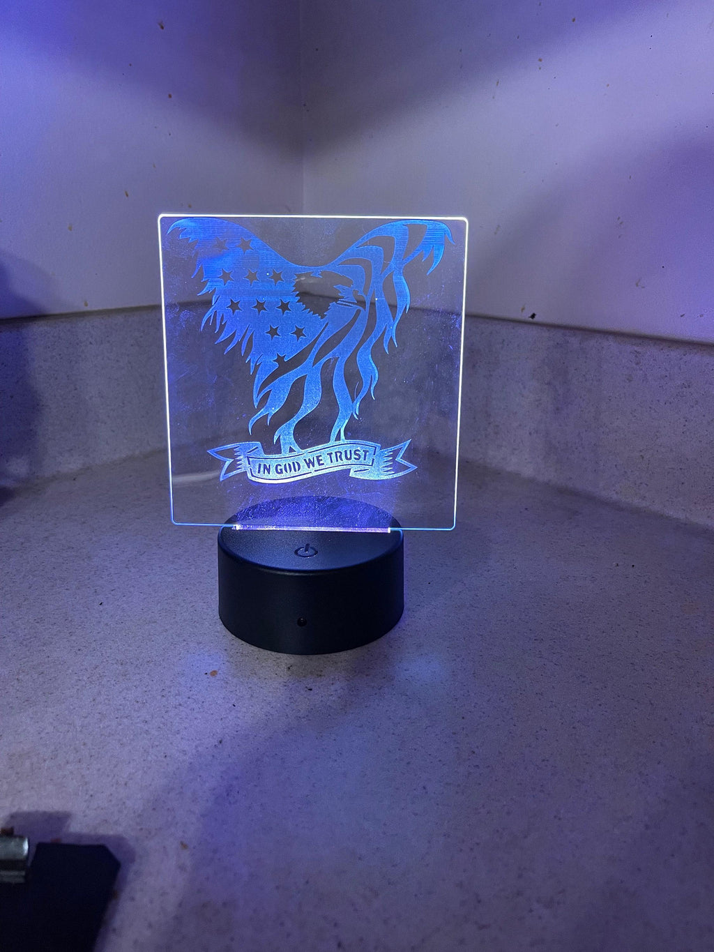 Patriotic Eagle Acrylic Night Light