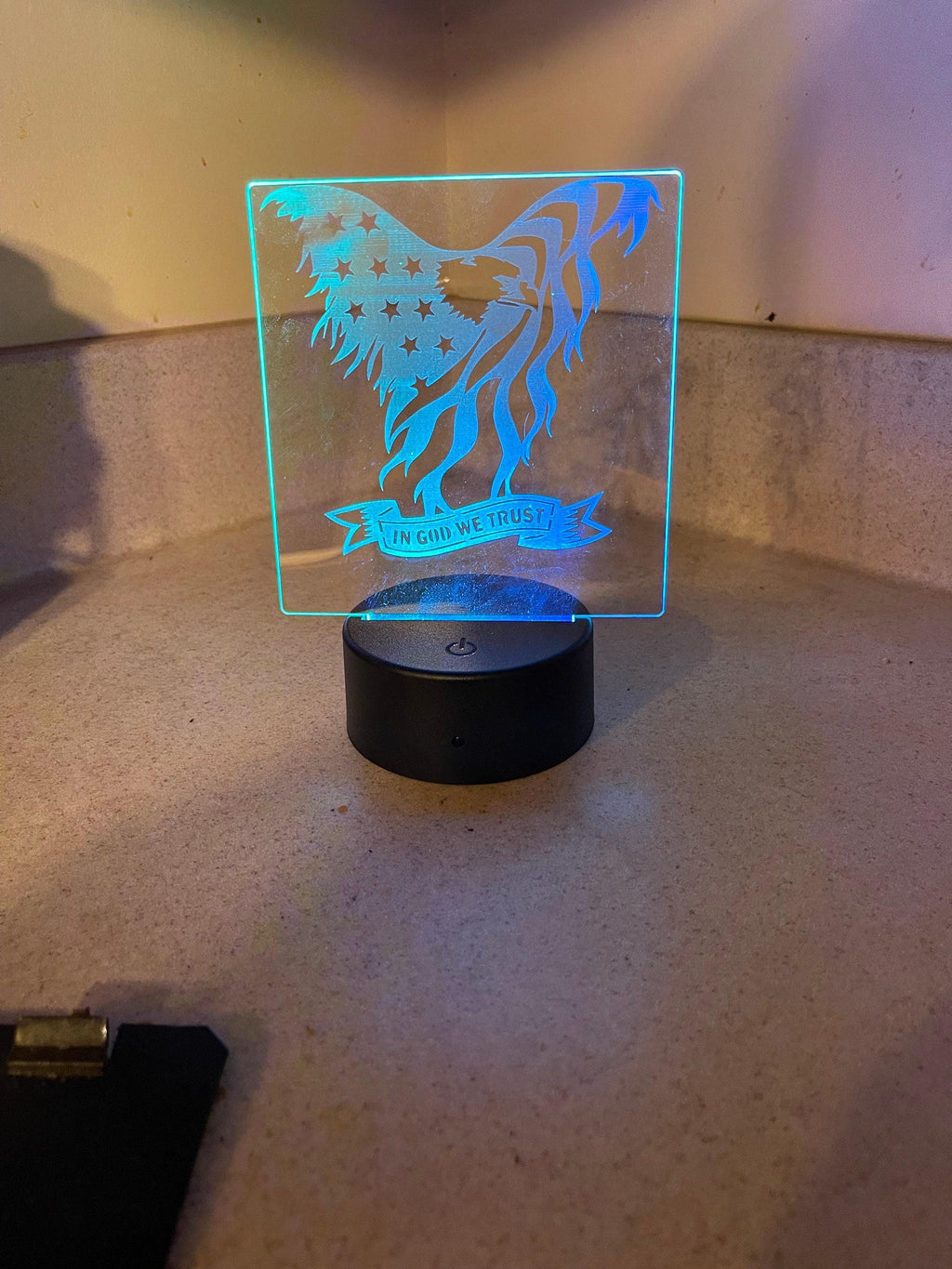 Patriotic Eagle Acrylic Night Light