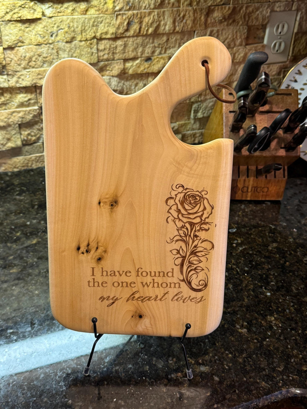 Personalized Anniversary Cutting Board