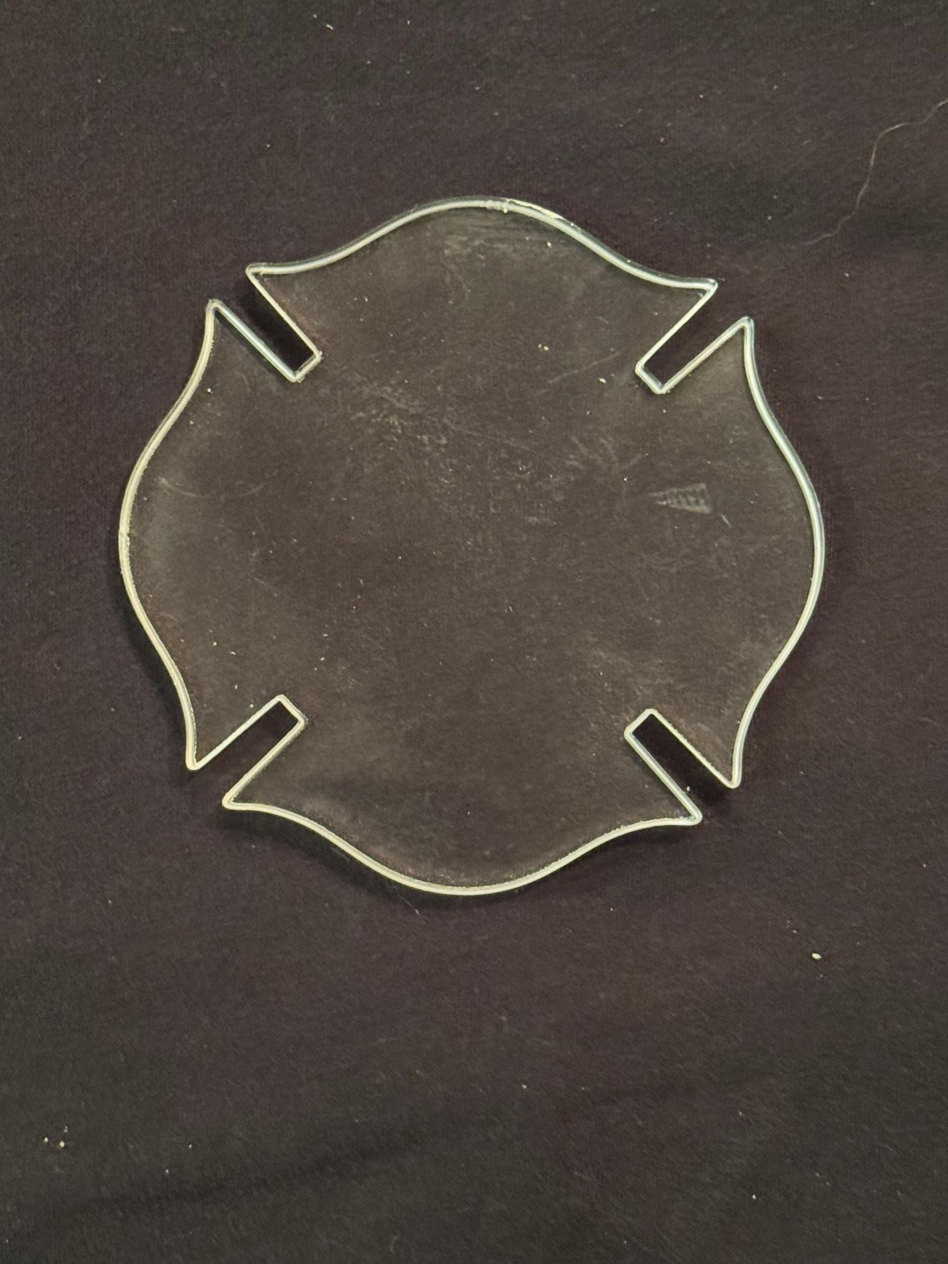 Maltese Cross Acrylic Keychain Blank
