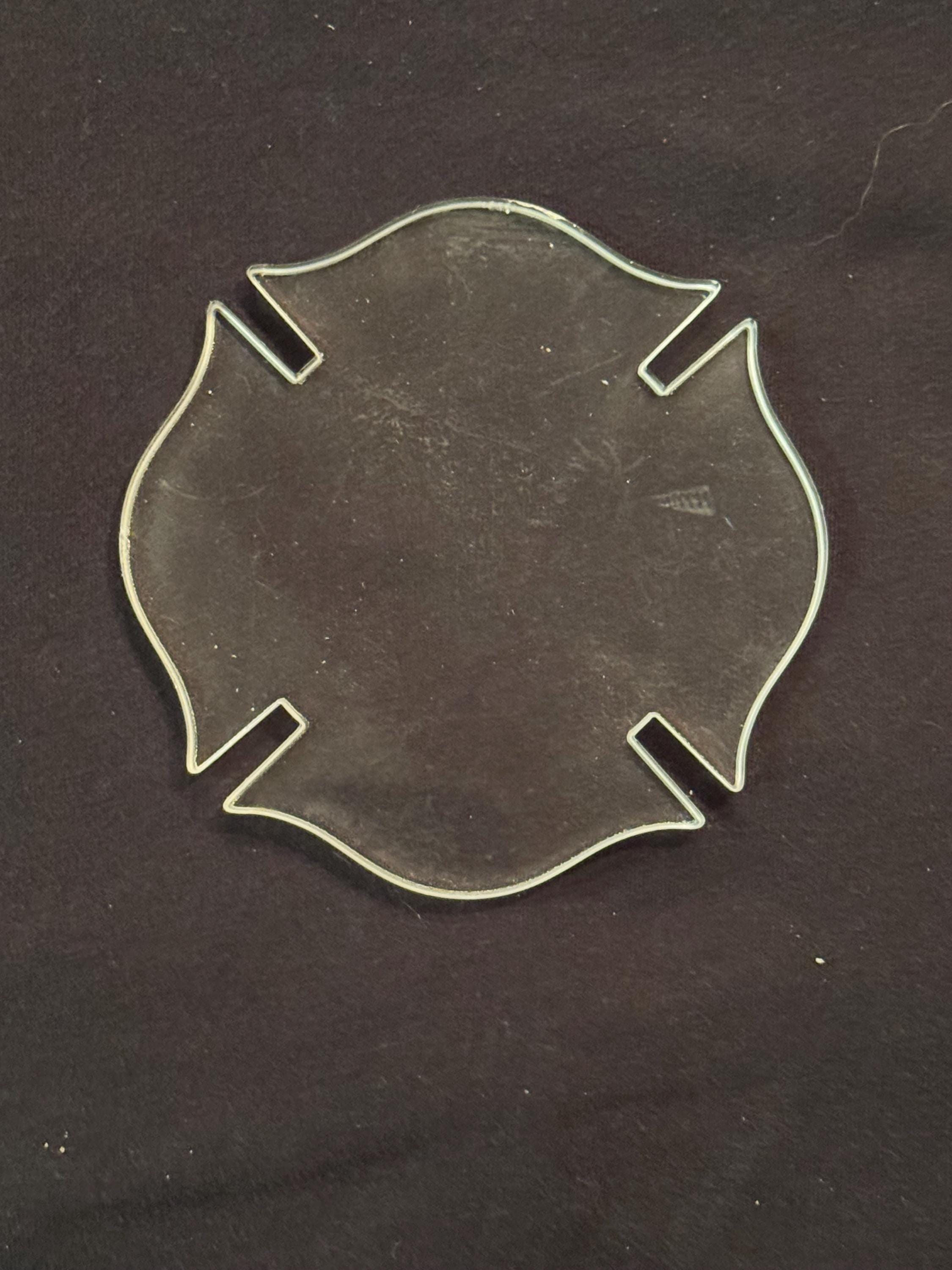 Maltese Cross Acrylic Keychain Blank