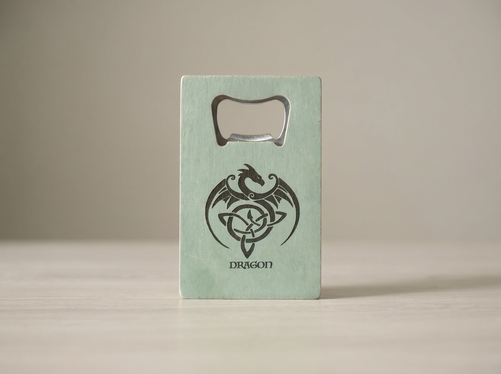 Personalized Bottle Opener: Credit Card Size, Engraved Metal Gift